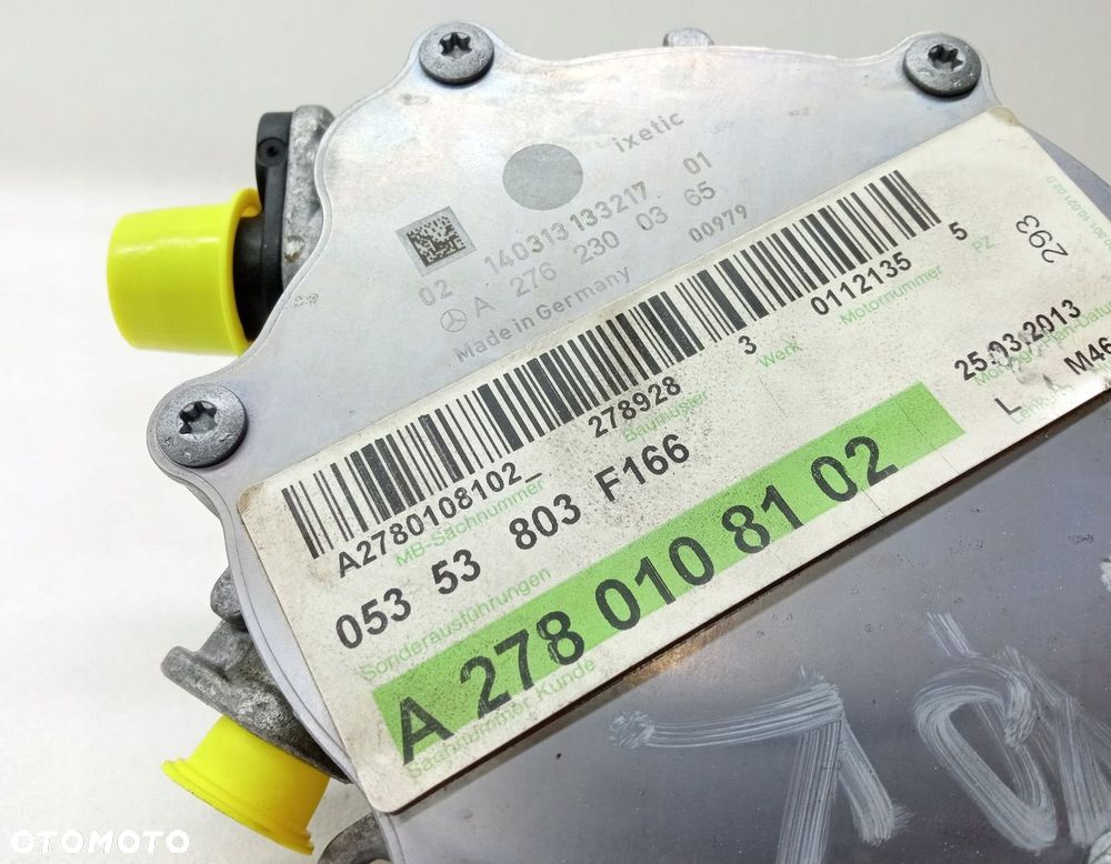 POMPA VACUM VAKUM MERCEDES GL X166 4.7 V8 A2780108102 - 2