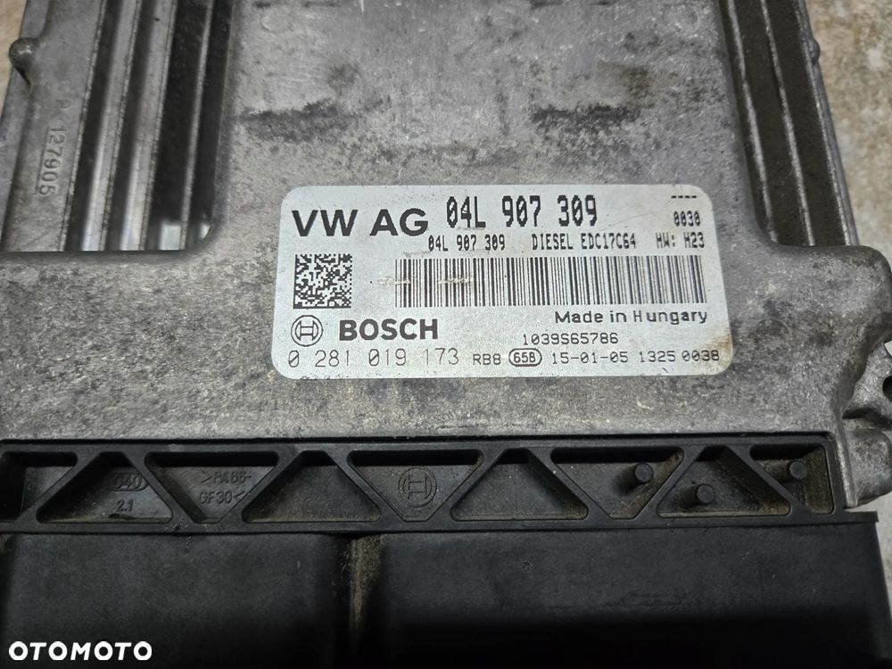 STEROWNIK SILNIKA 2.0 TDI 04L907309 0281019173 - 2