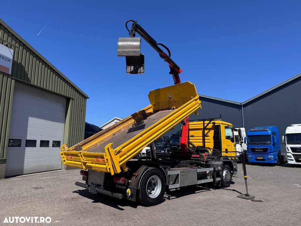 MAN TGL TGS 18.250 basculabil cu macara 18 tone - 5