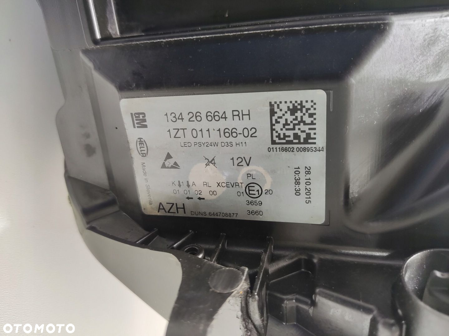 LAMPA PRAWA PRAWY PRZÓD XENON OPEL INSIGNIA I A 2013-2017 LIFT 13426664 - 13