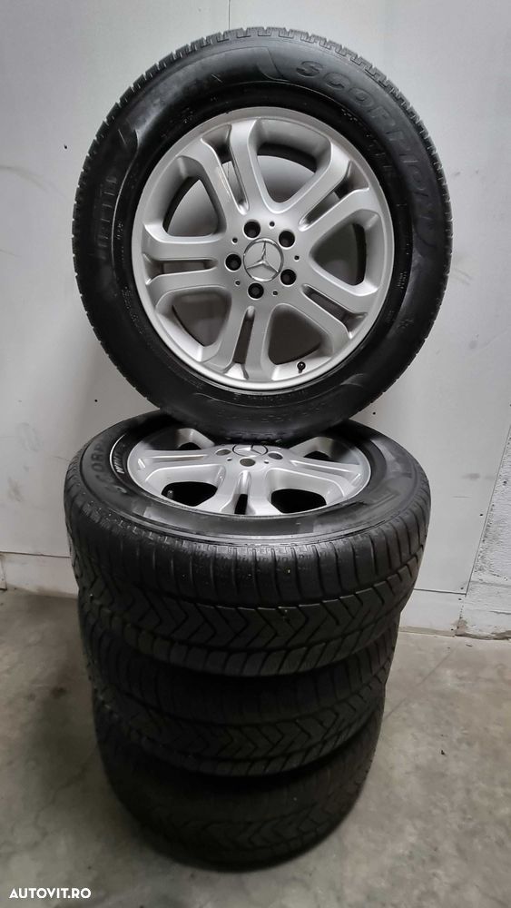 Jante aliaj Mercedes ML + Cauciucuri de iarna pe 18  /  5x115