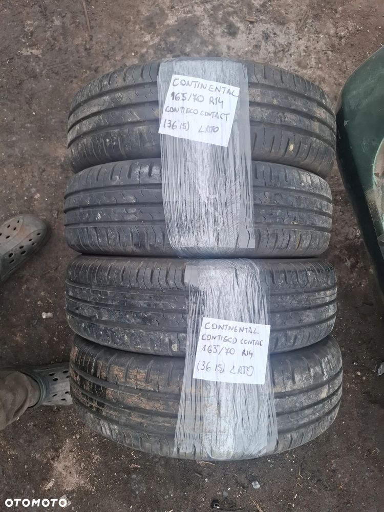 4 opony letnie CONTINENTAL 165/70 R14 - 1