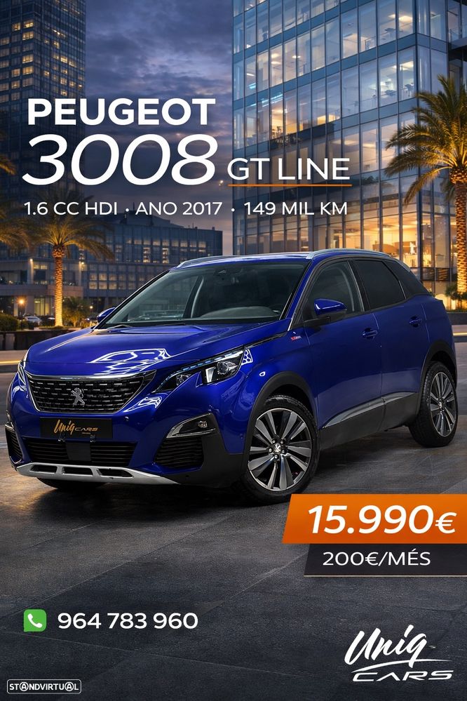 Peugeot 3008 1.6 BlueHDi GT Line - 1