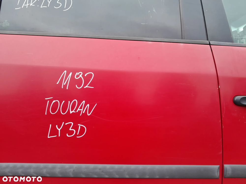 VW TOURAN DRZWI PRAWE TYLNE PRAWY TYŁ KOLOR: LY3D - 3