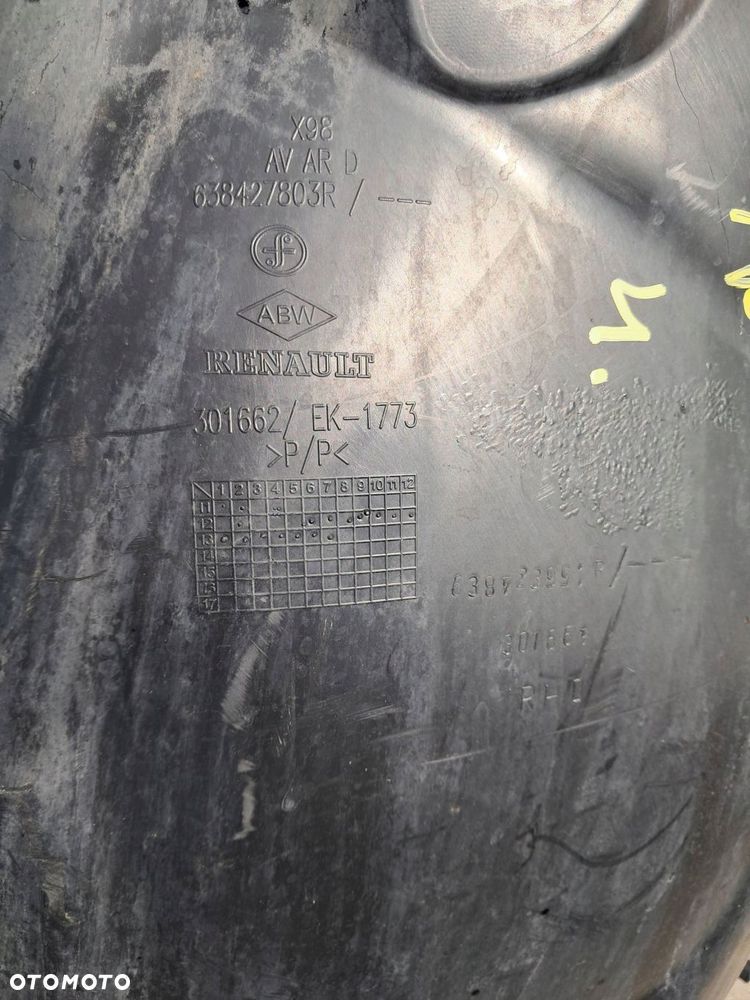 renault clio iv kompletne nadkole przednie prawa strona oryginał - 5