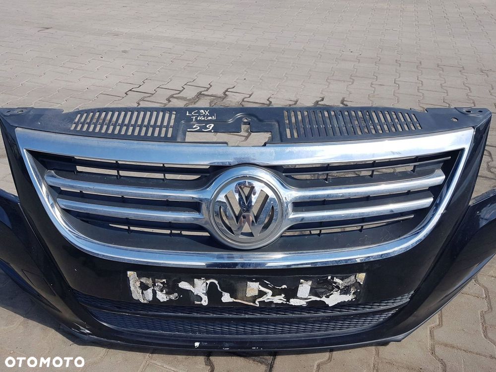 VW TIGUAN I 5N 06-10r ZDERZAK PRZÓD PRZEDNI GRILL LC9X - 2
