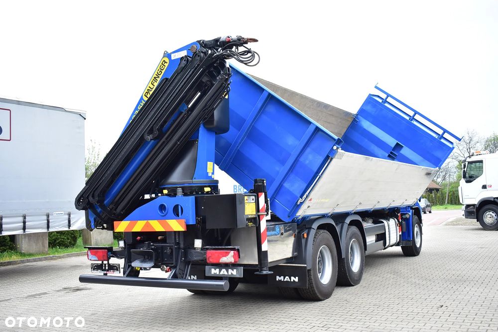 MAN TGS 33.480 6x4 BL Wywrotka 6.70m. + Palfinger PK 23002 SH / 5 i 6 Funkcja/ Rotator/  Retarder/ Pilot/ Kipper/ Kiper/ Crane/ HDS/ Kran/żuraw/ Manipulator / Sprowadzony ! - 32