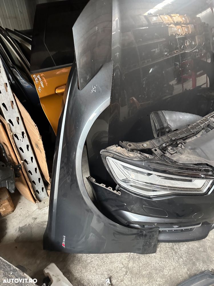 Fata completa AUDI A6 C7 facelift S-line cu faruri full led an 2017 - 10