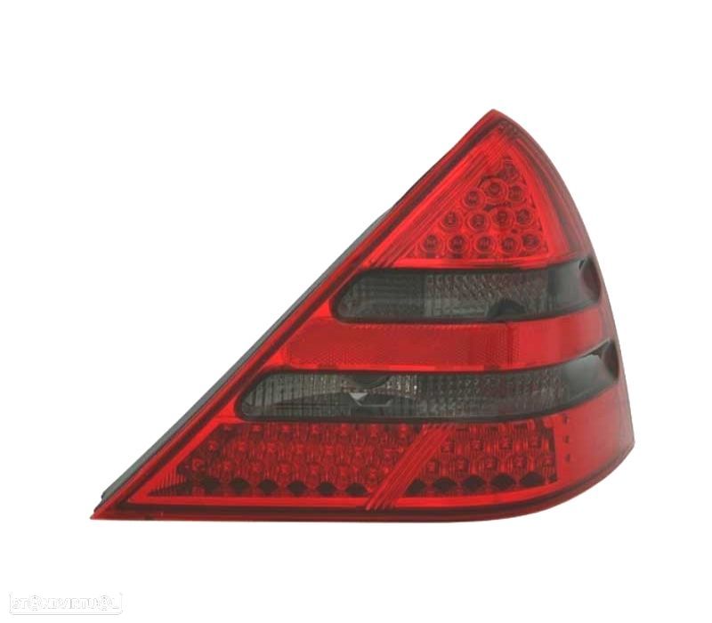 FAROLINS LED PARA MERCEDES SLK R170 96-04 VERMELHO ESCURECIDO - 2