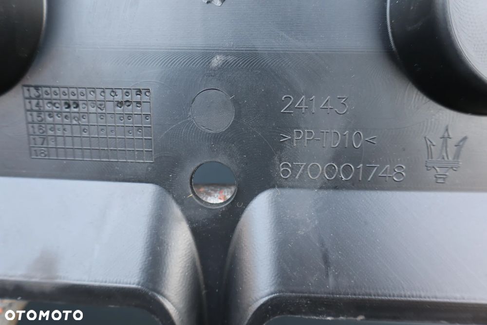 PŁYTA OSŁONA ZDERZAKA PRZEDNIA PRZÓD MASERATI GHIBLI 670001748 2013 - 8