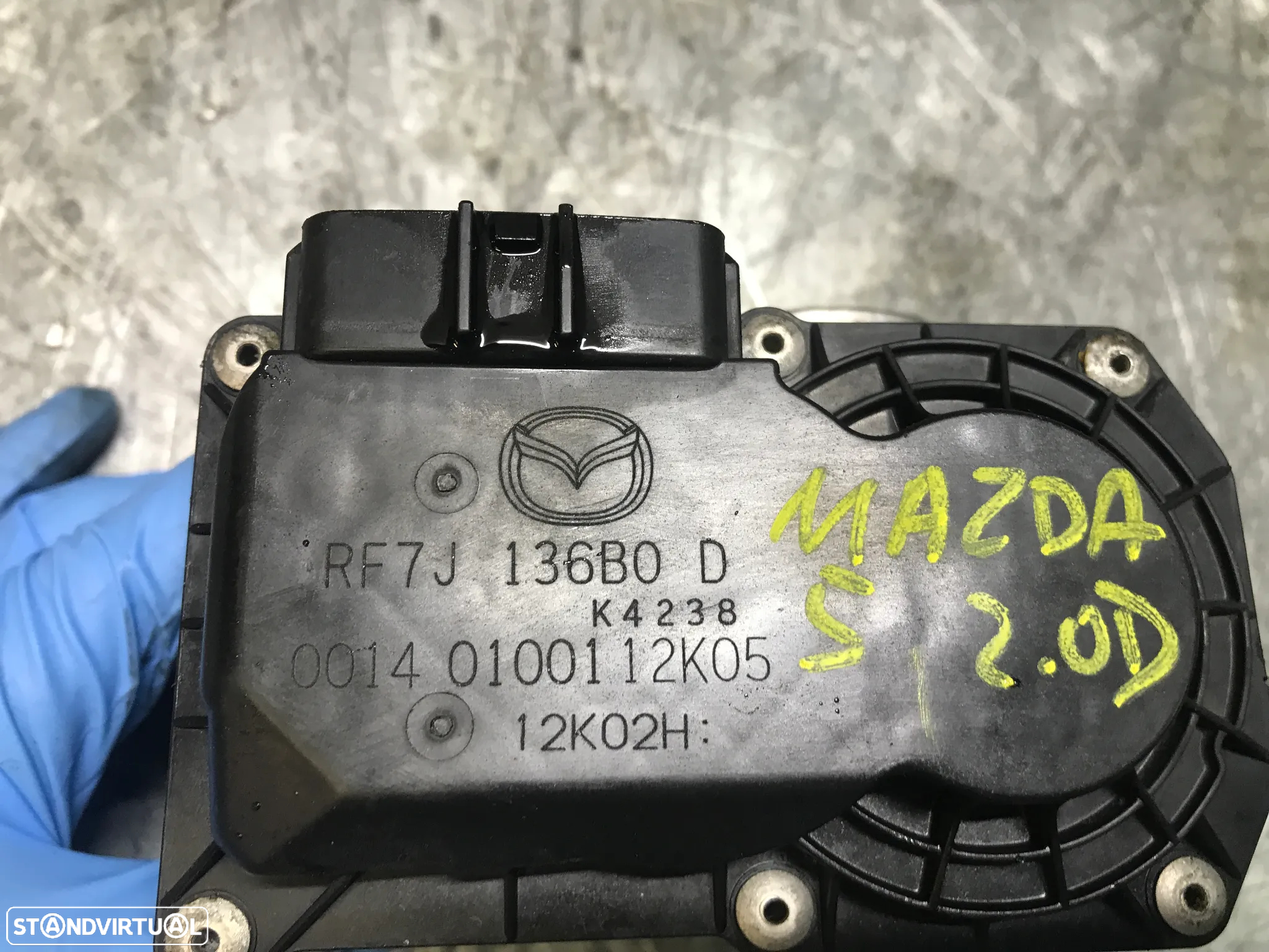 CORPO M/ BORBOLETA ADMISSÃO MAZDA 5 / 6 2.0D RF7J136BOD RF7J136B0D - 6