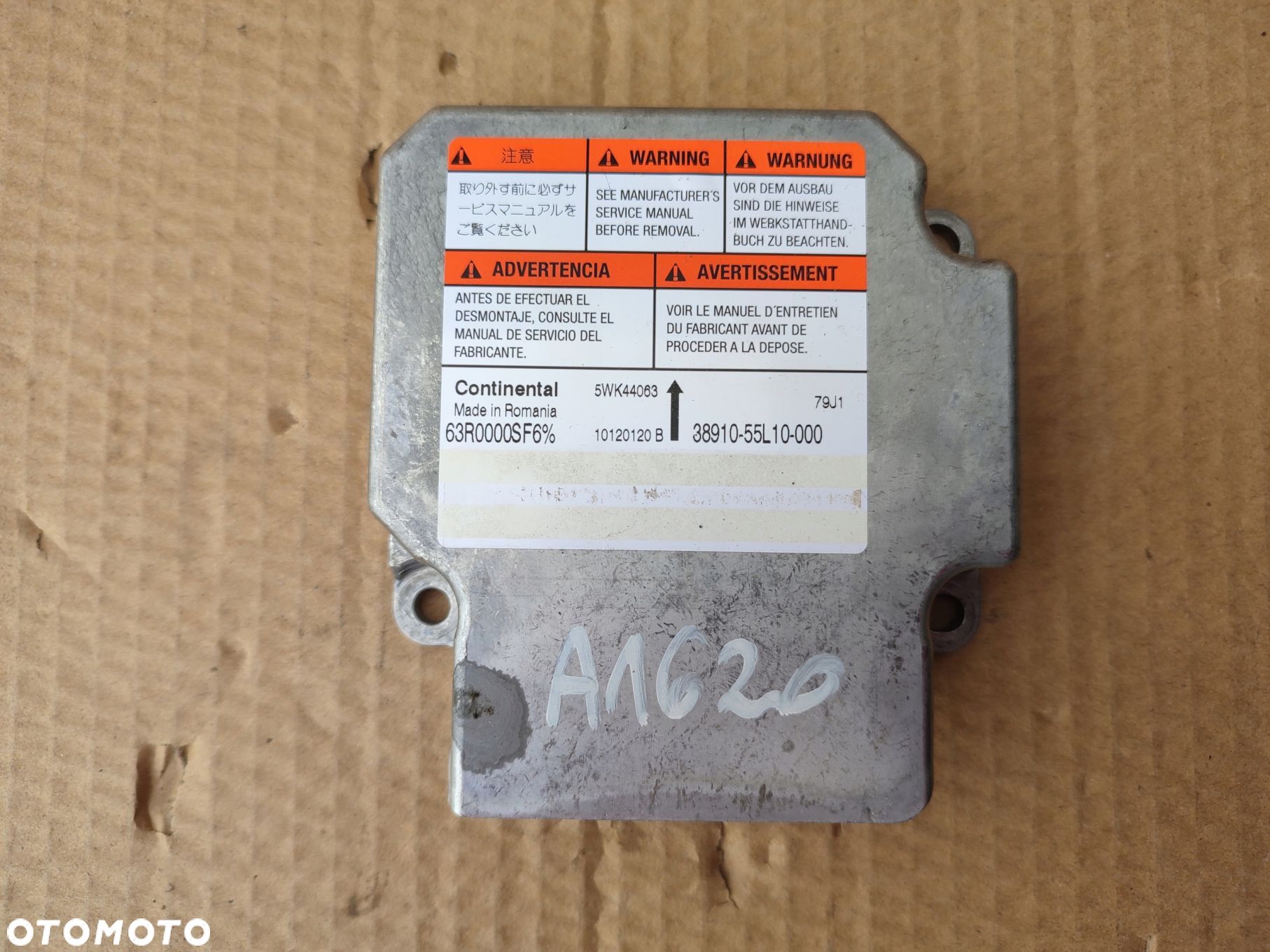 Moduł sensor AIRBAG FIAT SEDICI LIFT 38910-55L10 EUROPA - 1