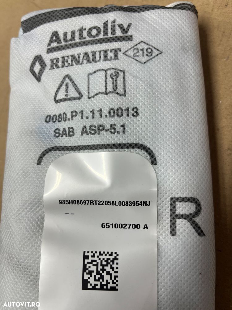 Airbag Scaun dreapta Renault captur 2021 - 2