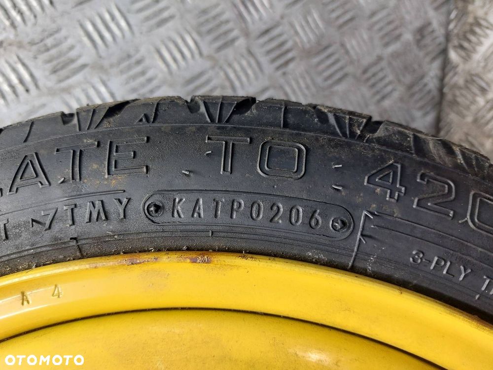 KOŁO DOJAZDÓWKA 5x114,3 4Jx16 FI67,1 125/70R16 2006R DUNLOP MAZDA 5 I CR - 2