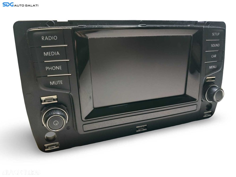Display Ecran Tactil Touchscreen Radio CD Player Navigatie GPS Volkswagen Golf 7 2013 - 2017 Cod 5G0919605 [L5582] - 2