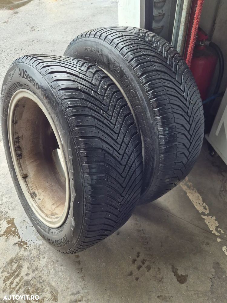 Set 4 Jante Aliaj VW 16" + Anvelope All Season 205/55 R16 (Michelin/Continental) - 4