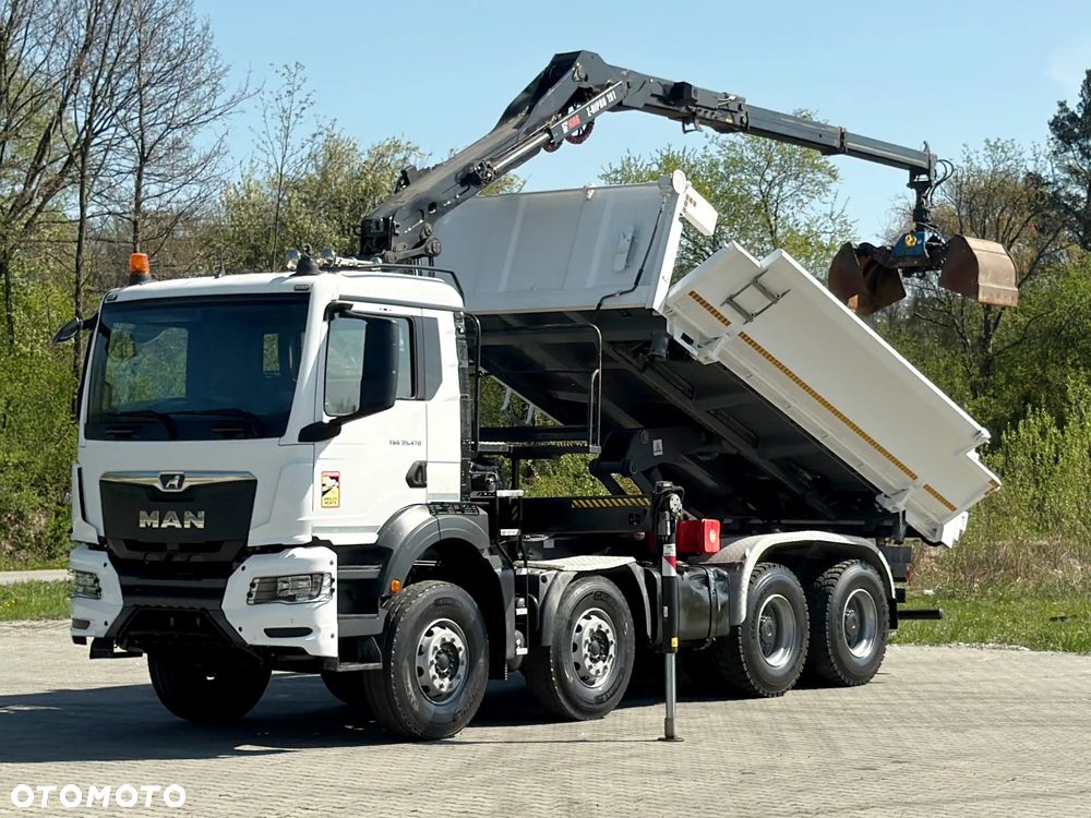 MAN TGS 35.470 * WYWROTKA 5,10 m + PILOT * HIAB Z - HIPRO 191 * 8x4 - 3