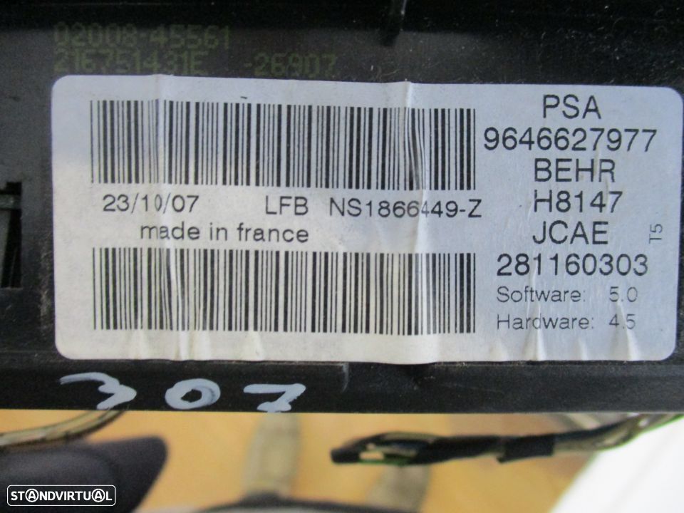 Módulo De Ar Condicionado Climatronic Peugeot 307 - 2