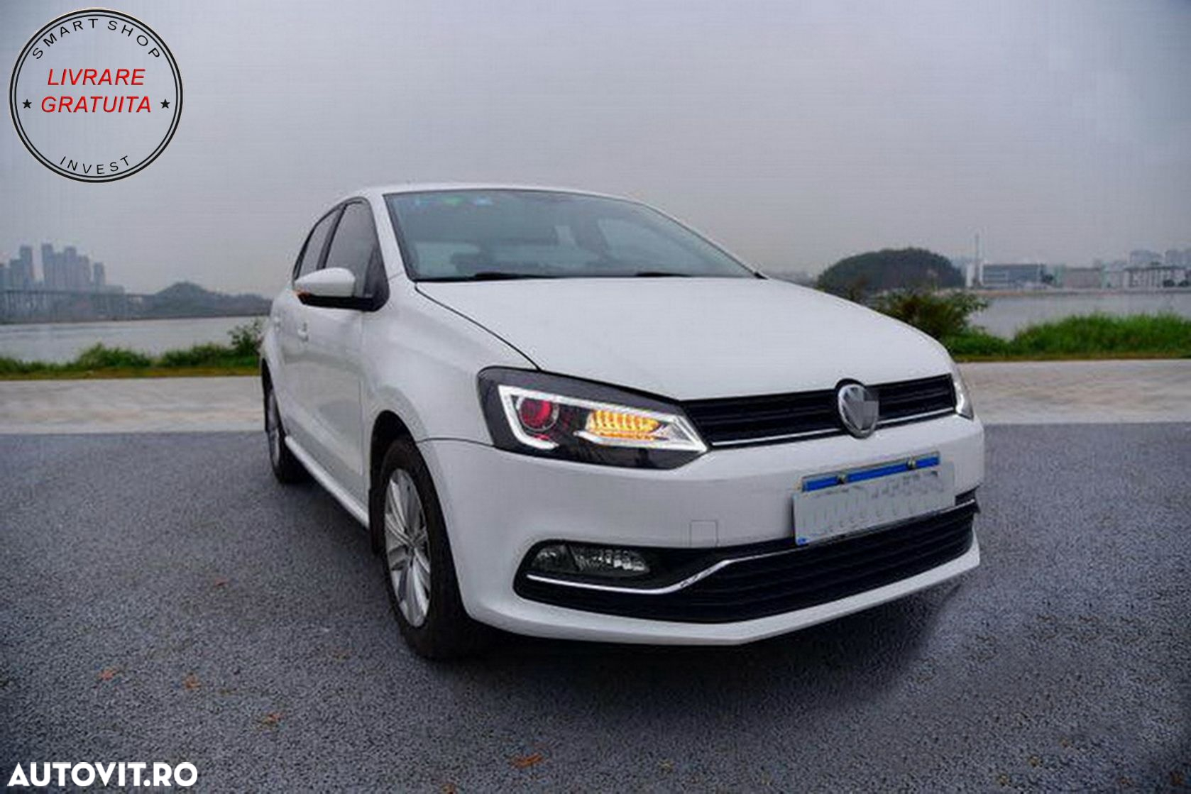 Faruri LED XENON HID VW Polo 6R / 6C / 61 (2011-2017) Devil Eye Look- livrare gratuita - 11