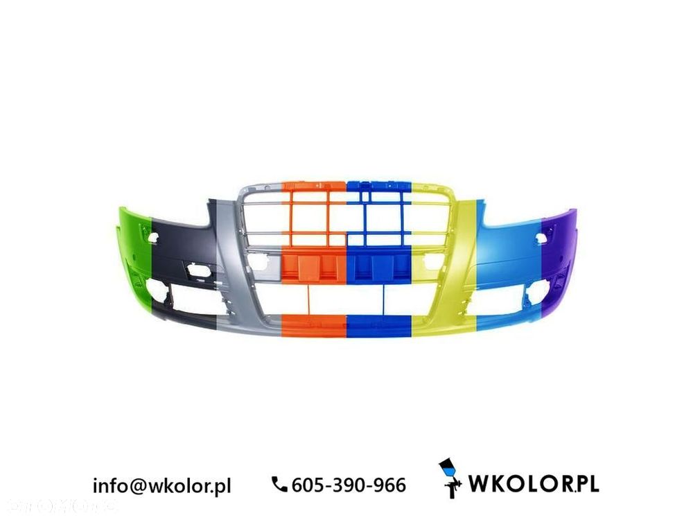 NOWY ZDERZAK AUDI A6 C6 2006-2008 LAKIEROWANY W KOLOR - 1