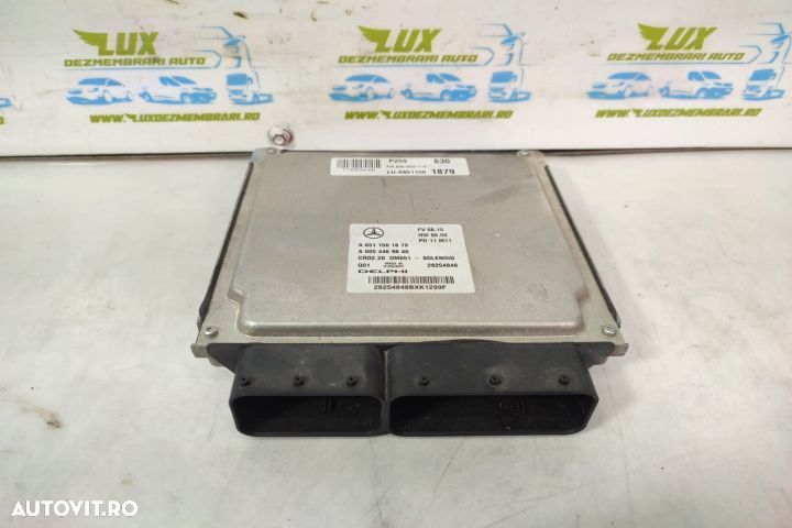 Calculator motor a6511501879 2.2 cdi OM651 Mercedes-Benz E-Class W211 seria - 1