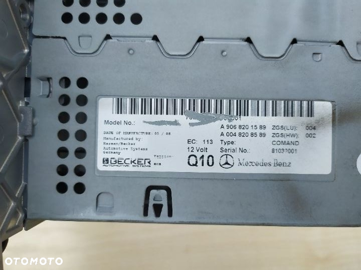 MERCEDES 639 viano vito sprinter 906 radio command nawigacja A 9068201589 BE7095 - 12