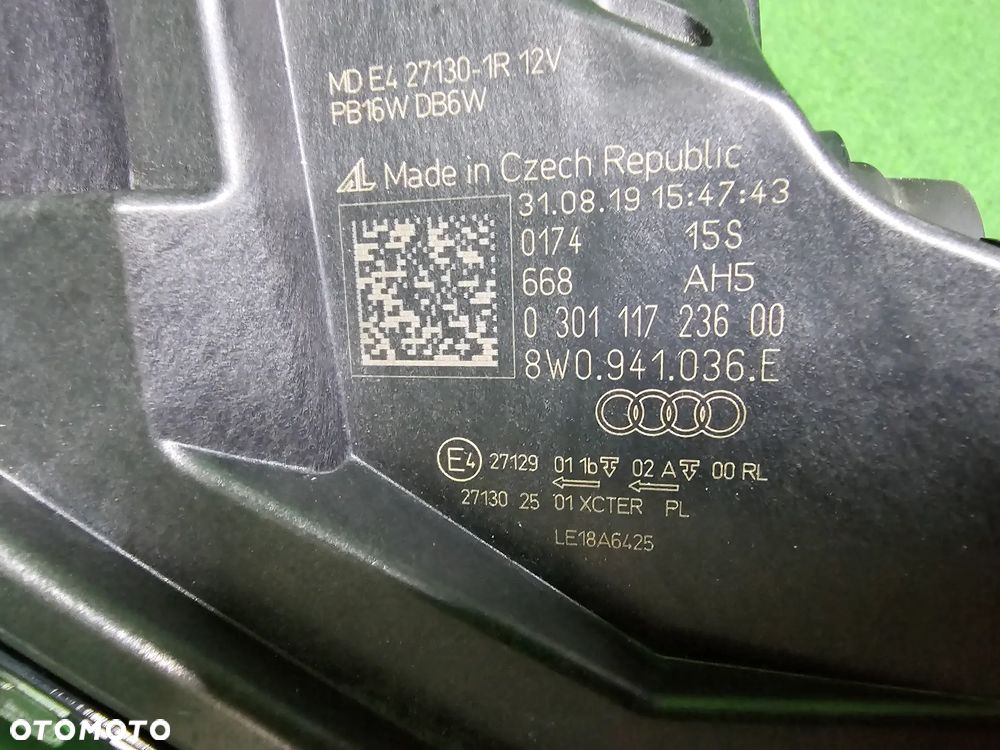 AUDI A4 B9 LIFT 2020r ----> REFLEKTOR PRAWY PRZEDNI FULL LED MATRIX - 6