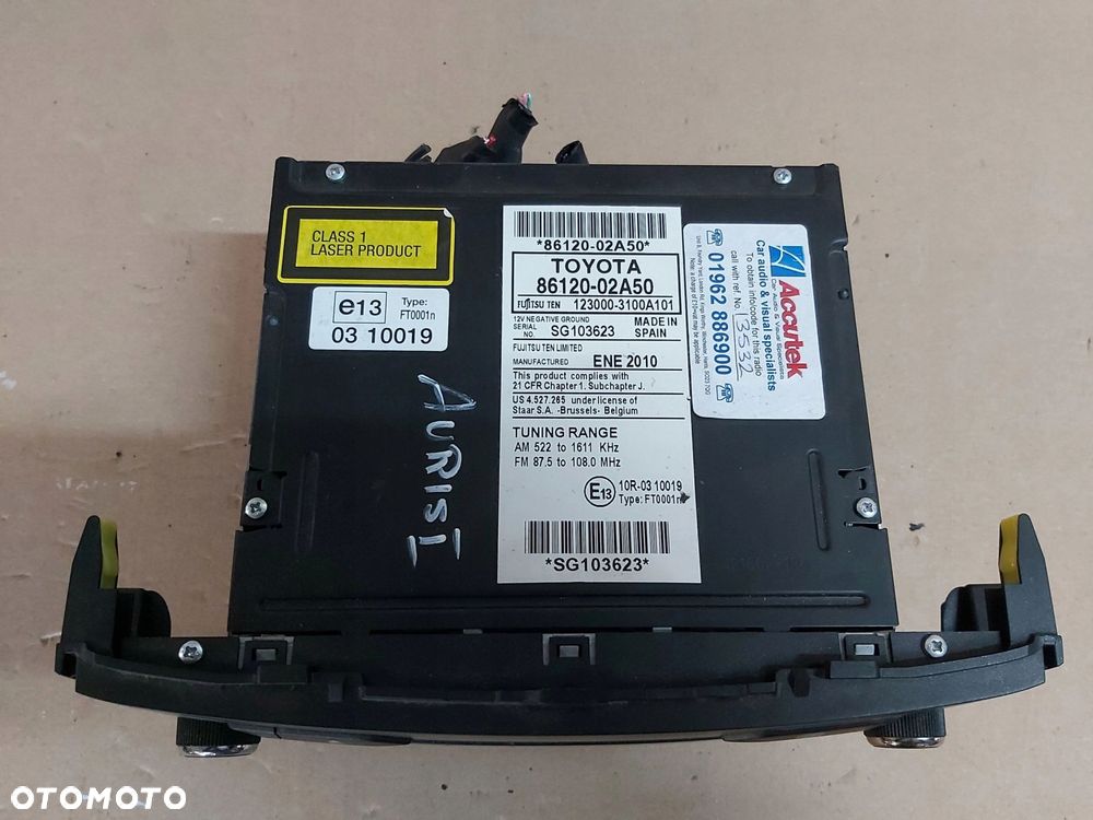 Toyota Auris I Lift Radio CD WMA - 4