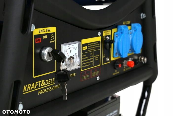 KRAFTDELE AGREGAT PRĄDOTWÓRCZY JEDNOFAZOWY 3000W 7KM 12/230V KÓŁKA KD142 - 12
