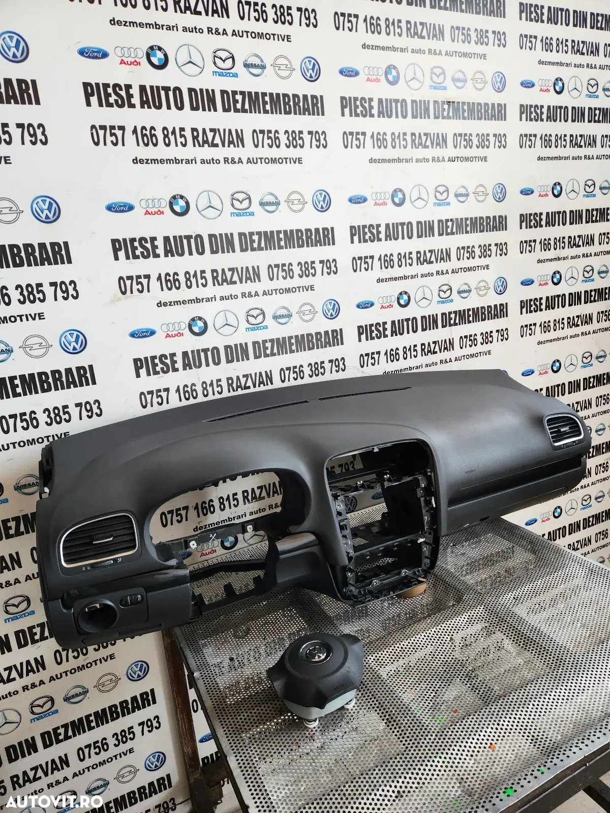 Plansa Bord Airbag Sofer Airbag Pasager Vw Golf 6 VI Volan Stanga Europa - 3