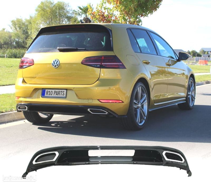 DIFUSOR VOLKSWAGEN VW GOLF 7.5 17-20 LOOK R LINE - 1