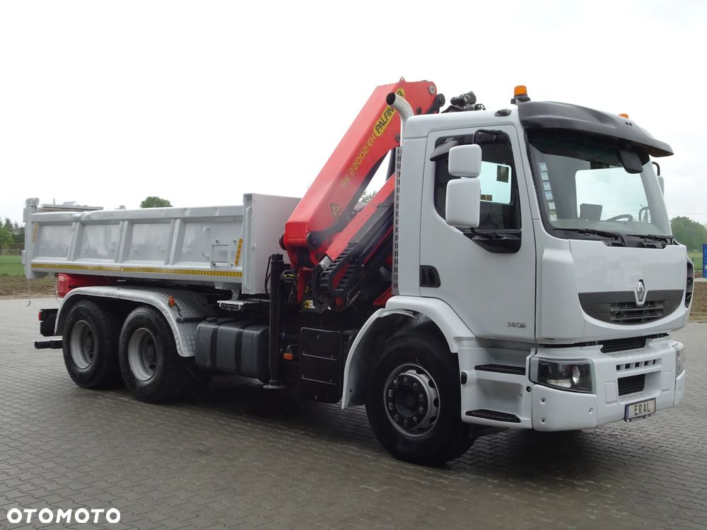 Renault Premium  Wywrotka 6x4 Kipper Hydroburta  HDS Palfinger PK 22002 EH Pojazd Specjalny - 4