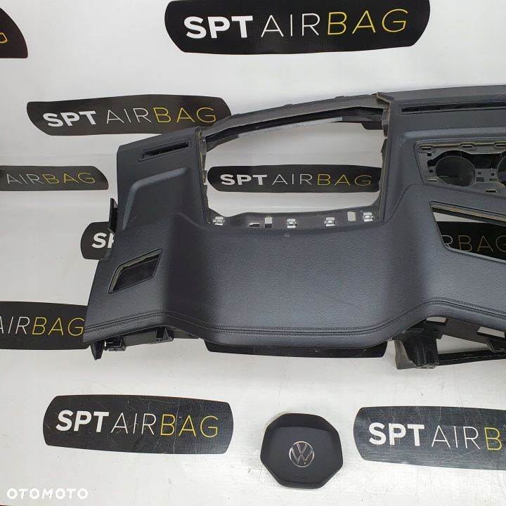 VW TOUAREG 3 LIFT DESKA ROZDZIELCZA KONSOLA KOKPIT PULPIT PODUSZKI AIRBAG AIR BAG PASY KIT SET - 2