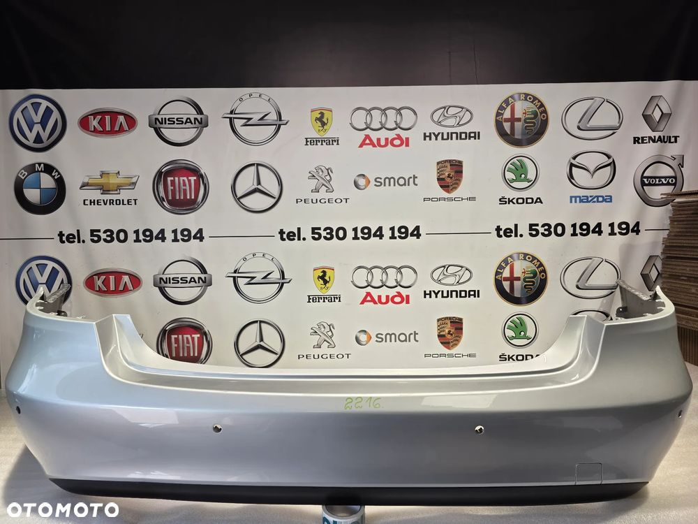 MERCEDES E-KLASSA W212 LIFT SEDAN ZDERZAK TYLNY TYLNI TYŁ NA 6xPDC + CHROMY NR A2128857625 NR AUKCJI NZ2216 - 1