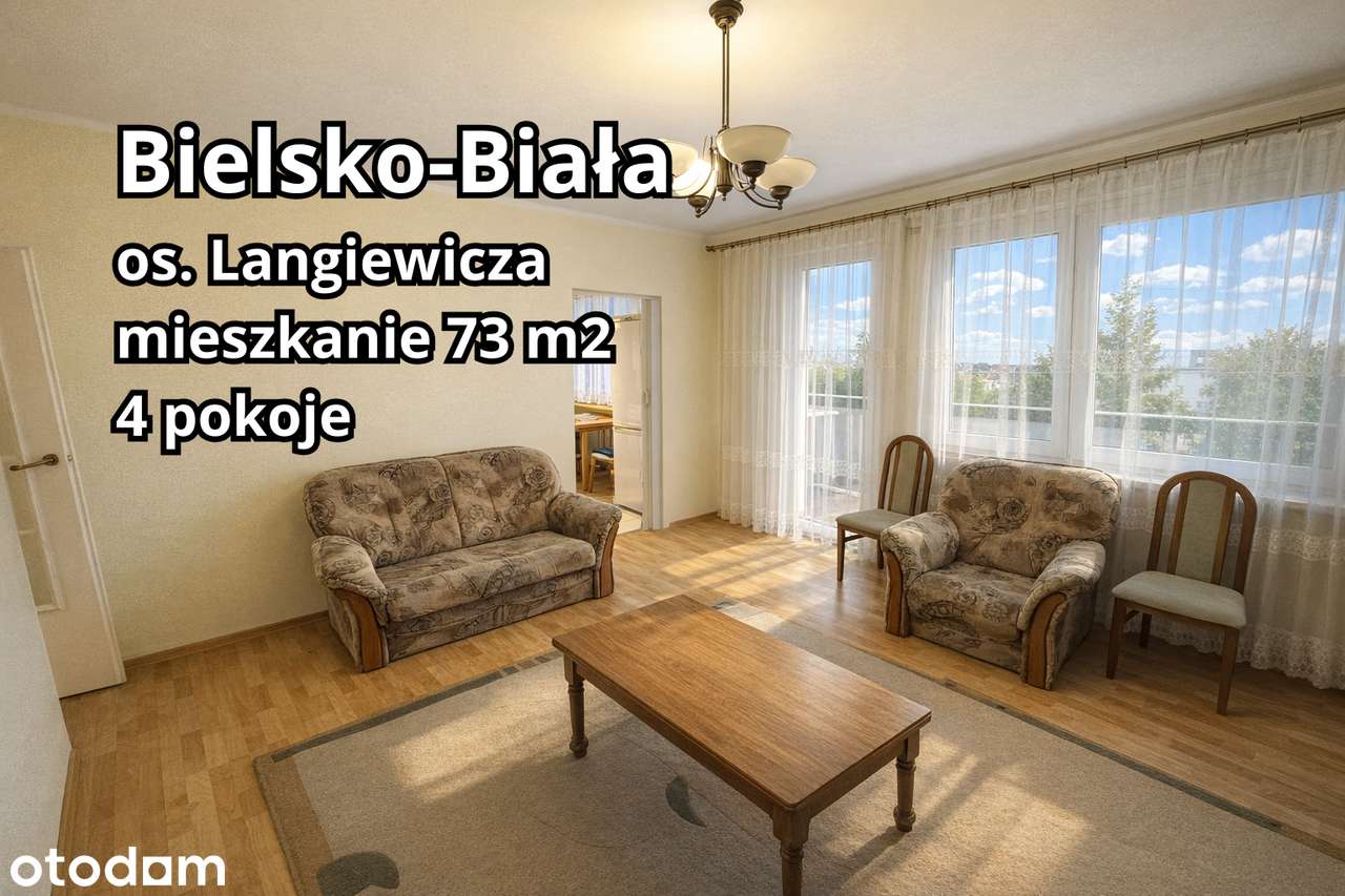 4 pokoje, 73 m2, os. Langiewicza