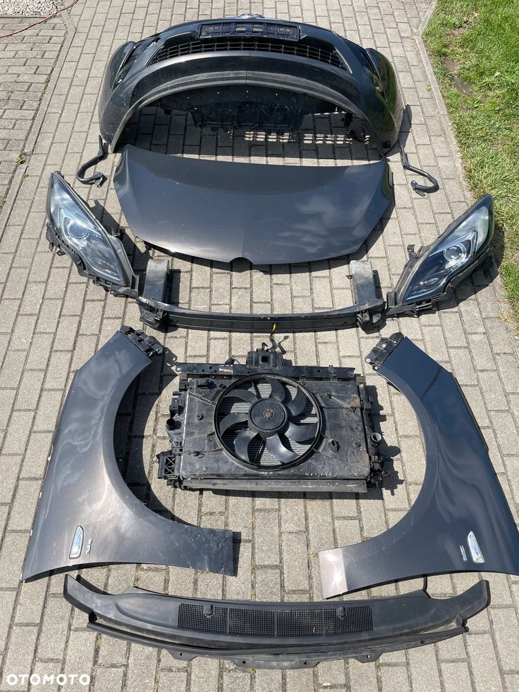 Opel Zafira C PRZÓD KOMPLETNY MASKA BŁOTNIK LAMPA REFLEKTOR PAS BŁOTNIK LEWY PRAWY przedni lampa reflektor LEWA PRAWA BELKA PODSZYBIE chłodnice Z190 - 1