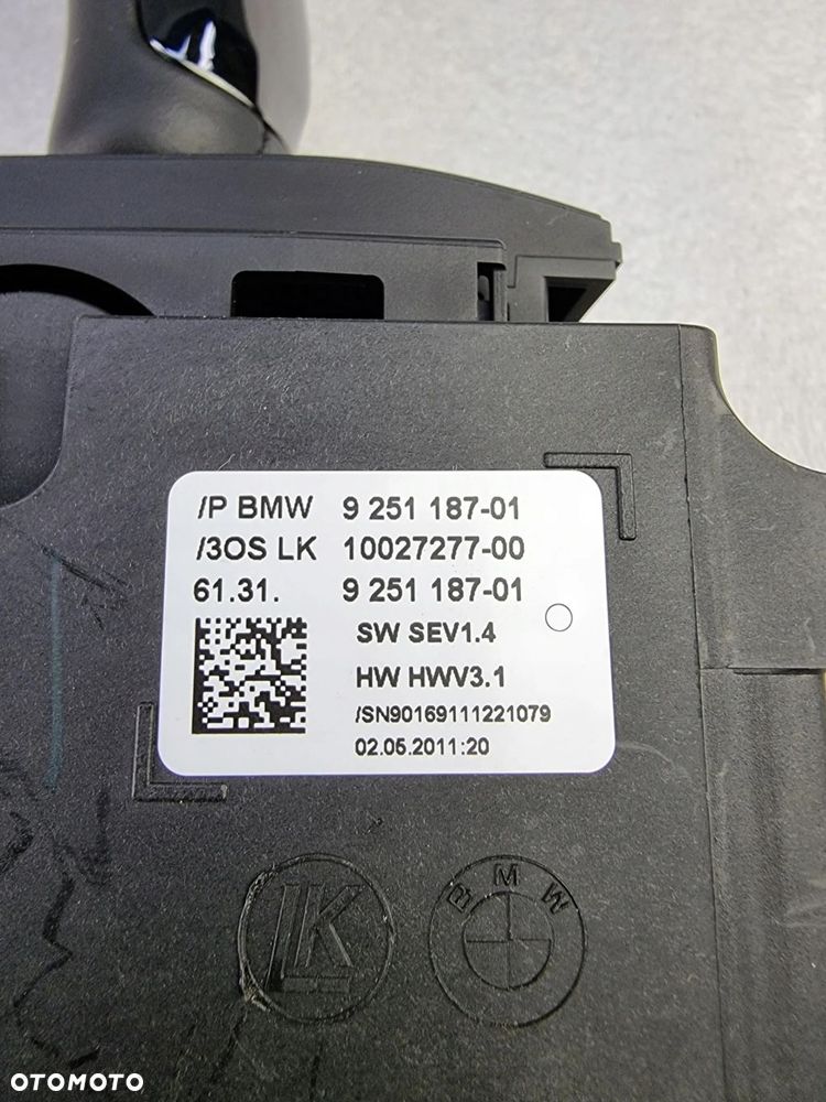 GAŁKA BMW 7 F01 PRZEŁĄCZNIK ZMIANY BIEGÓW 9251187 - 9