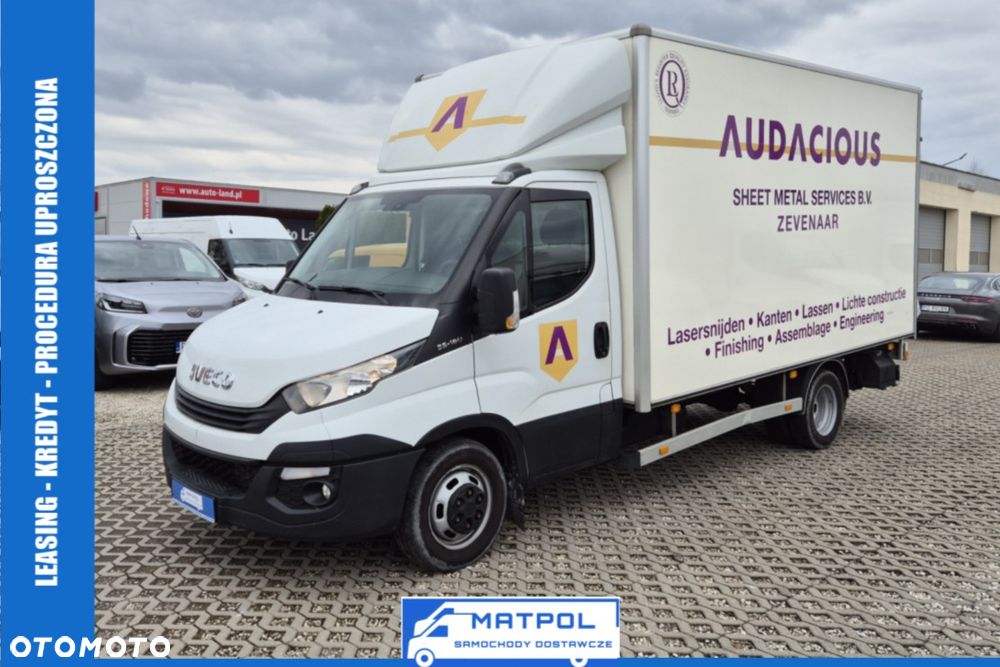 Iveco Daily 35C16, firana, kontener 8PAL, Winda 750KG, klimatyzacja