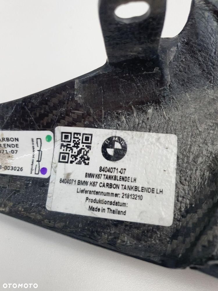ORYGINAŁ CARBON OSŁONA OWIEWKA LEWA K66 K67 M BMW S 1000 8404071 - 8
