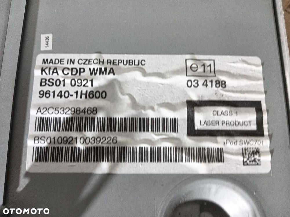 RADIO SAMOCHODOWE CD MP3 KIA PROCEED I 961401H600 - 4