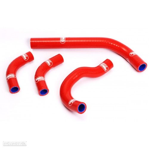 kit tubos radiador samco honda crf 250r / x vermelho - 1