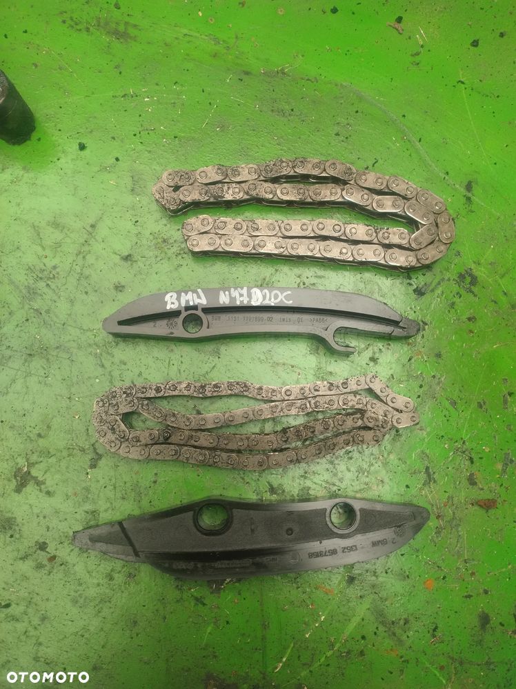 BMW 2,0d N47D20C rozrząd łańcuch ślizgi - 1