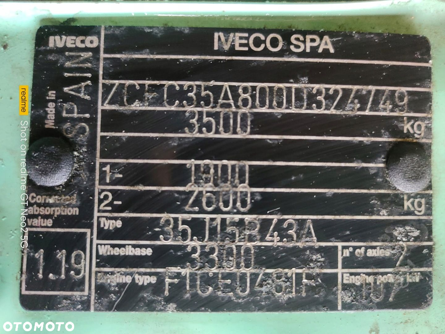 IVECO DAILY 3 III 4 IV 35C15 3.0 HPI F1CE0481F PEDAŁ POTENCJOMETR GAZU - 10