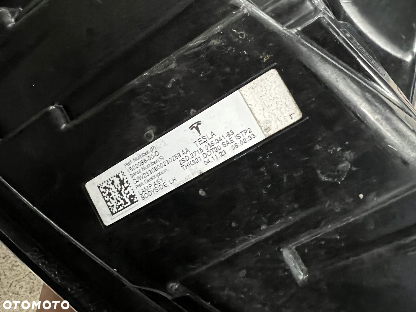 TESLA MODEL 3 Y 20- LAMPA LEWA TYŁ Z BŁOTNIKA LED EUROPA 1502086-00-D - 6