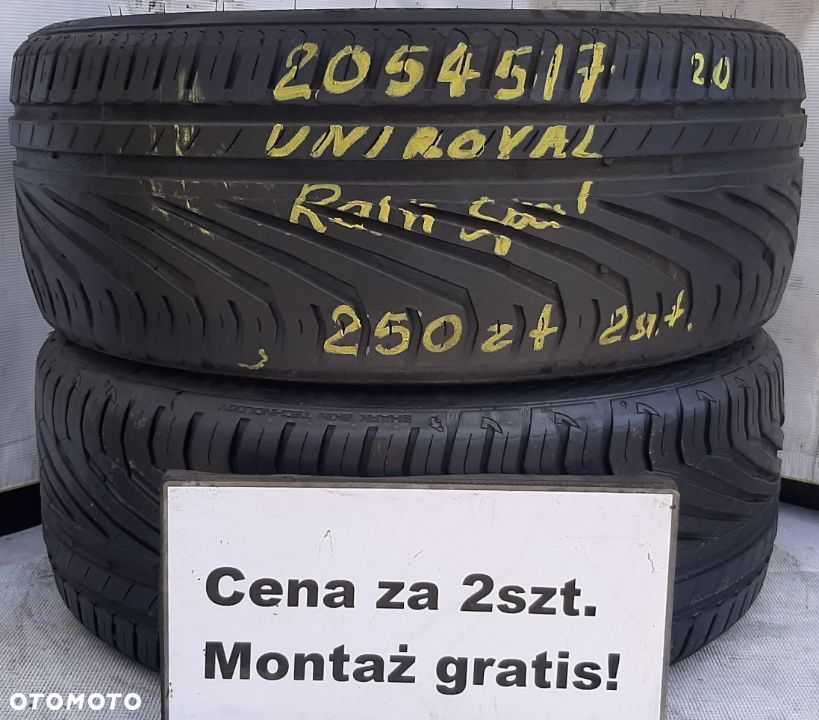 205/45/17 cena za 2 szt. letnie* Dunlop WA-wa centrum - 1