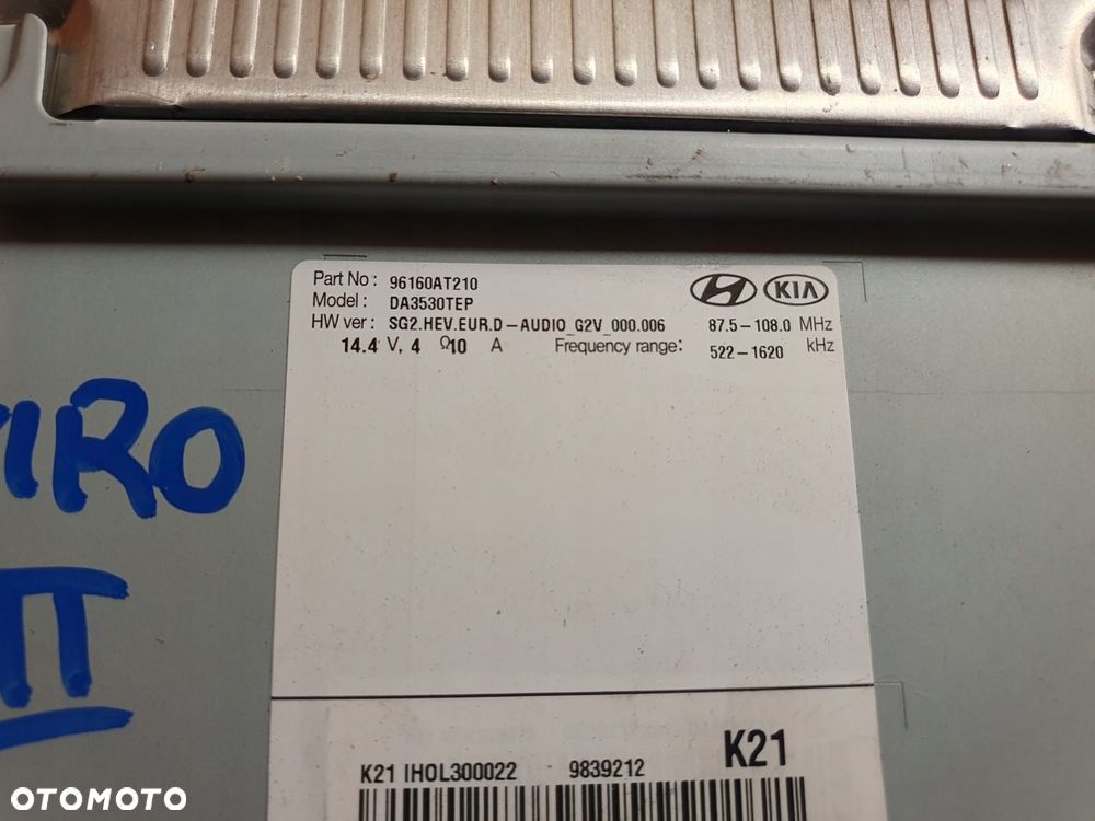 KIA NIRO II NAPĘD DVD NAVI RADIA NAWIGACJA NAVIGATION 96160AT210 - 3