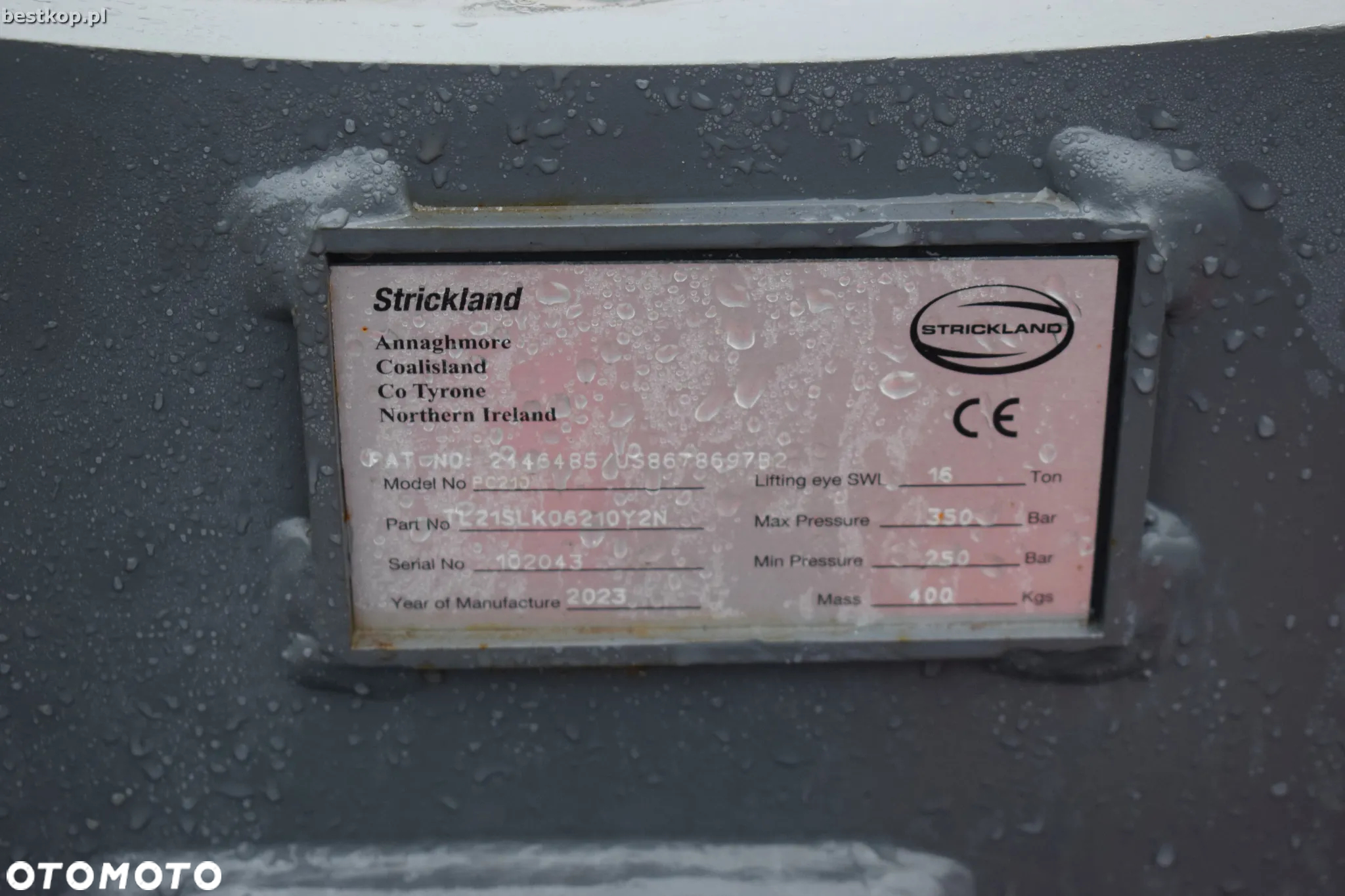 Szybkozłącze Hydrauliczne Strickland PC210/ PC240 - 23