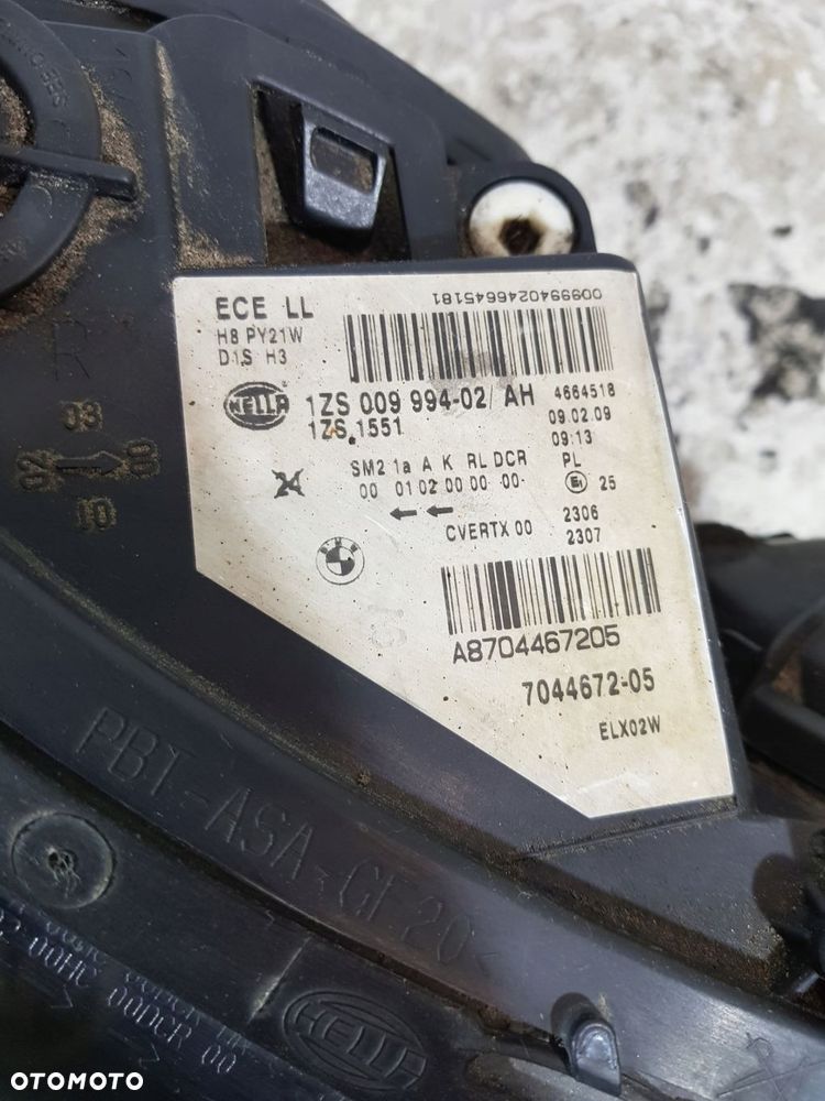 lampa prawa prawy przód 7044672 bmw e60 e61 lci eur bi xenon skrętna - 16