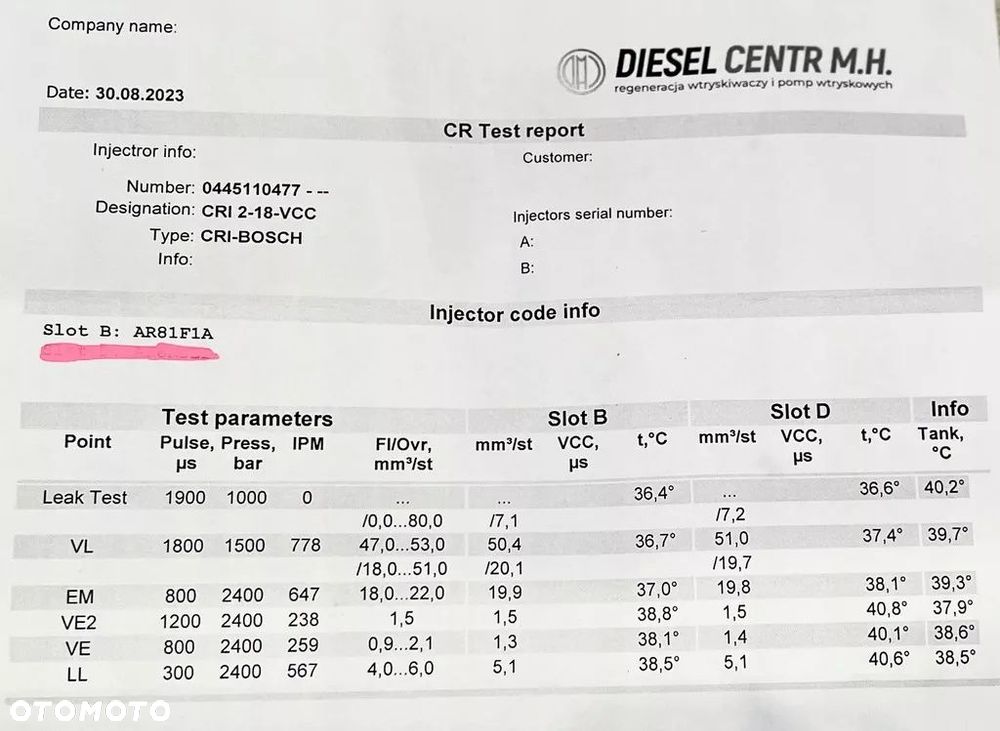 wtryskiwacz 0445110477 04L130277G Audi Seat VW 1.6 TDI - 3