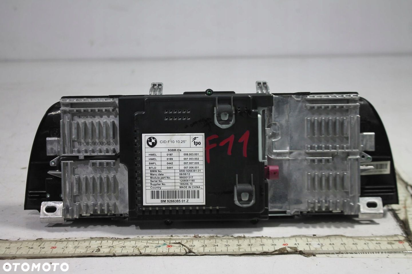 EKRAN WYŚWIETLACZ 9266385 BMW 5 F10 F11 10-17 - 2